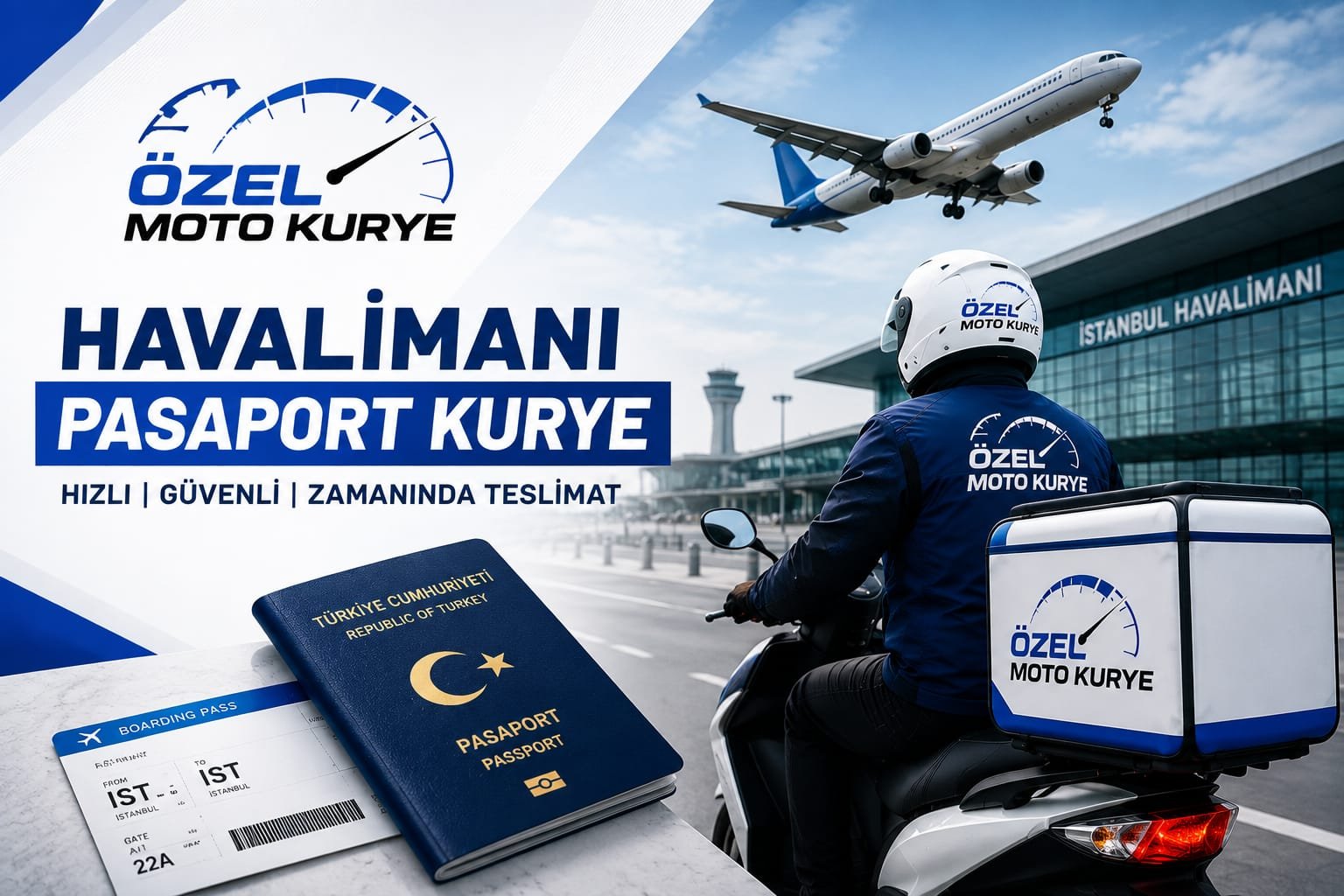 Pasaport Kurye | İstanbul Havalimanı ve Sabiha Gökçen'e 7/24 Acil Moto Kurye Hizmeti