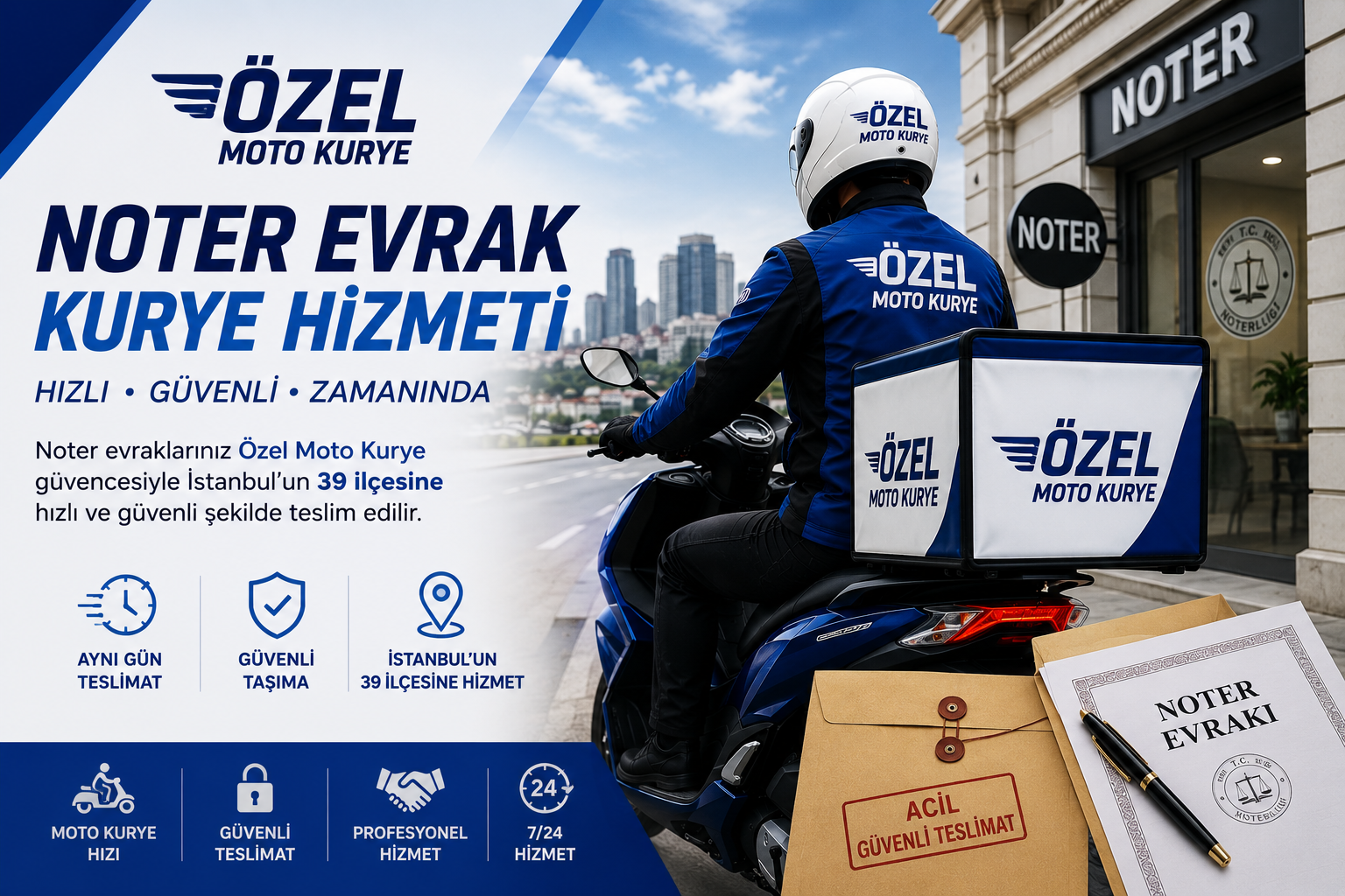 Noter Evrak Moto Kurye